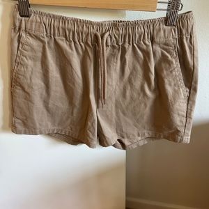 ASOS slim chino shorter shorts with elastic waist - XS - Light Khaki